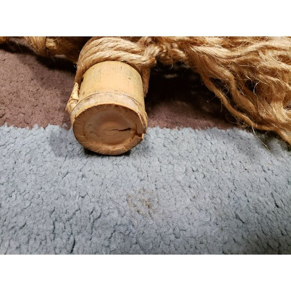 Vintage 1970s Wall Art‎ Decor Macrame Handcrafted Weaved Hemp Jute Large Boho - Picture 7 of 12